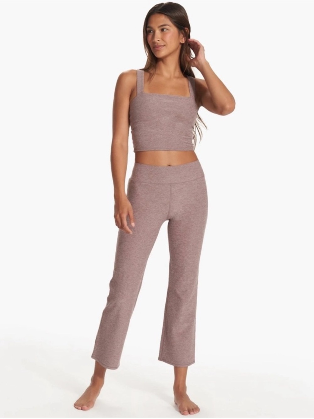 NWT Vuori Elevation Slim Bootcut Pants Hazel Heather